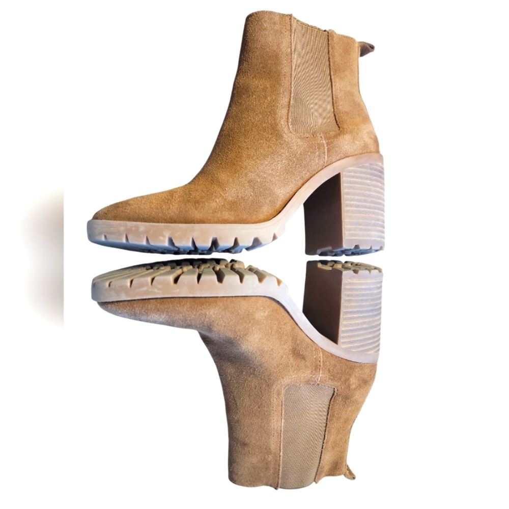 Steve Madden Suede Ankle Boots Brown/Tan Women's 7.5